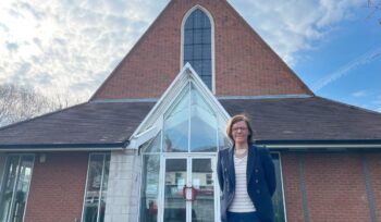 Alex Baker MP at Christ Church, Cove