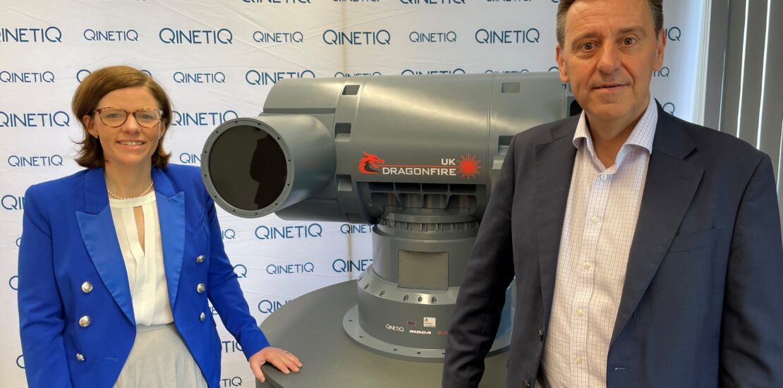 Alex Baker MP with QinetiQ CEO Steve Wadey