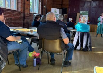 Alex Baker MP meeting North Town residents