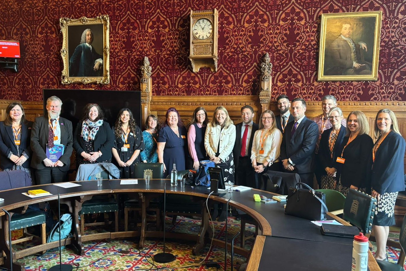 Alex Baker MP and Education Minister Georgia Gould MP with services' and SEND charity representatives