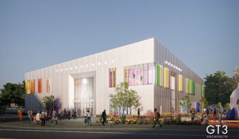 Artist's impression of the new Farnborough Leisure Centre