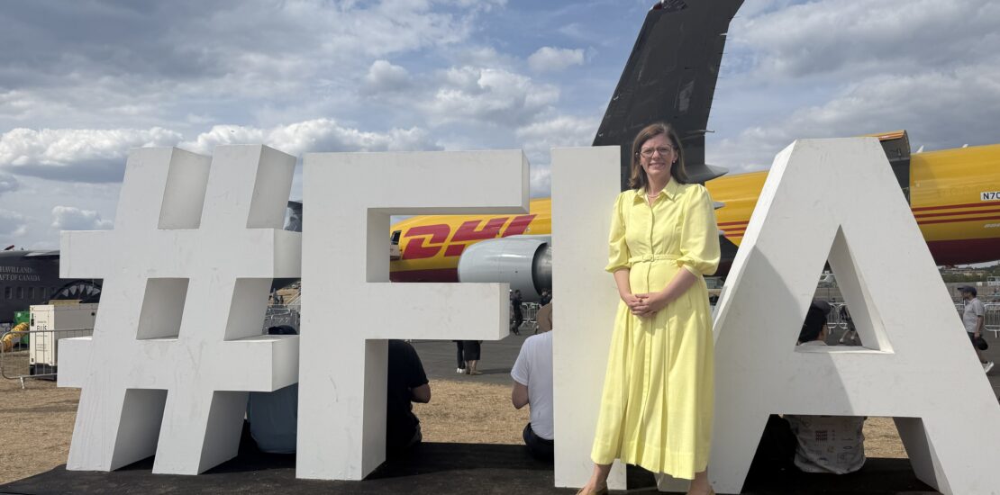 Alex Baker MP at the Farnborough International Airshow 2026