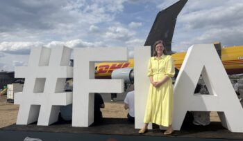 Alex Baker MP at the Farnborough International Airshow 2026