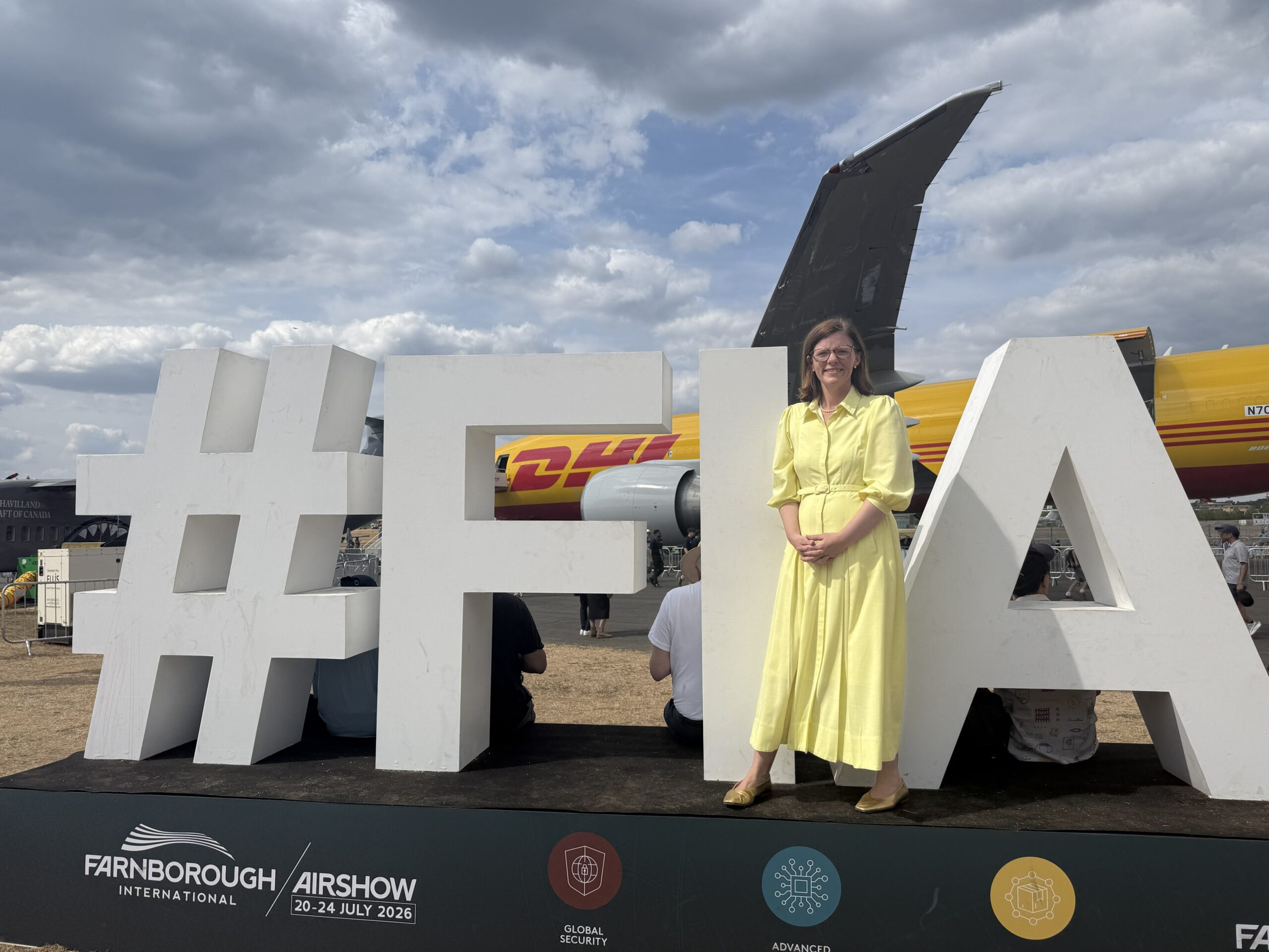Alex Baker MP at the Farnborough International Airshow 2026